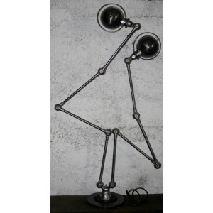 jielde lamp double 4  graphite french industrial